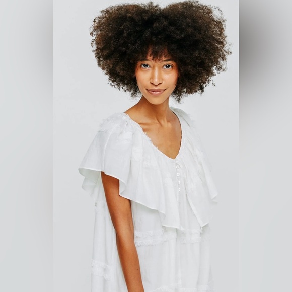 Mirth Capri Dress in White Fringe - Picture 5 of 11